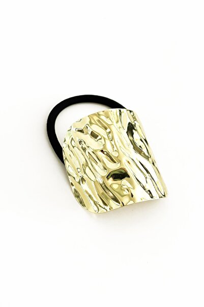 New Obsessions Molten Metal Amorphous Elastic Ponytail Buckle