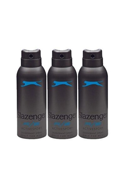 Slazenger Deodorant Active Sport 150ml(mavi) X 3 Adet