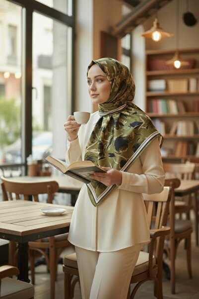 Onur Eșarfă - Eșarfă de top Trending Soft Seasonal Fabric Rose Pattern Magazin de modă Produs de modă