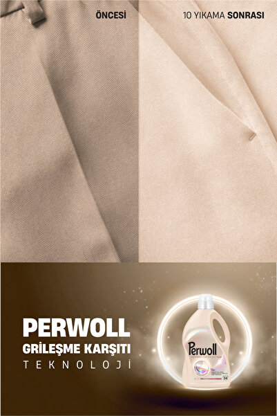 Perwoll Açık Renkliler Hassas Sıvı Çamaşır Deterjanı 2.97L 4'lü set (216 Yıkama)