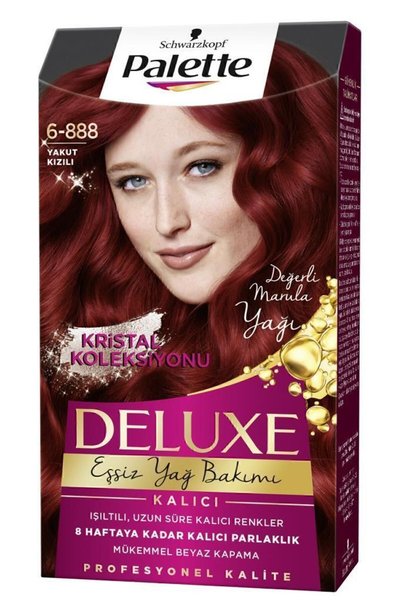 Palette Deluxe 6-888 Yakut Kızılı X 2 Adet Saç Boyası