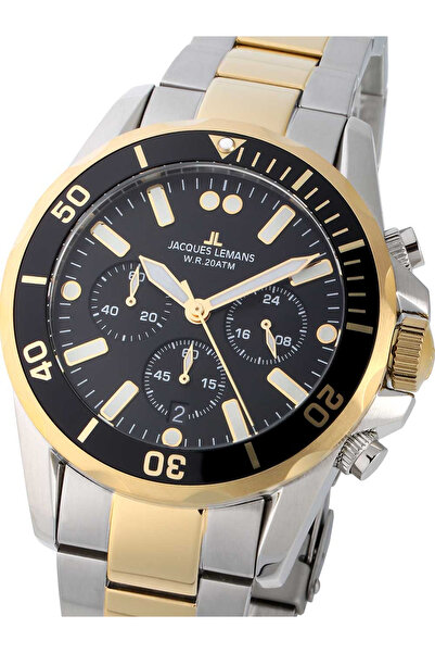 Jacques Lemans Ceas bărbătesc Jacques Lemans 1-2091I, cuarț, 44mm, 20ATM