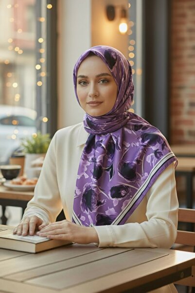 Onur Eșarfă - Eșarfă de top Trending Soft Seasonal Fabric Rose Pattern Magazin de modă Produs de modă