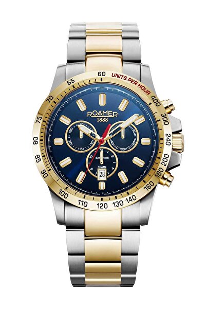 Roamer Mens Watch 861837 47 45 20, Quartz, 45mm, 10ATM