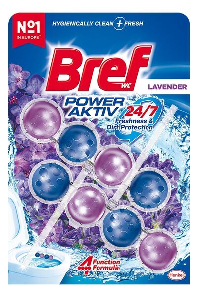 Bref Bloc de toaletă Power Aktiv Lavanda Pachet 5x2