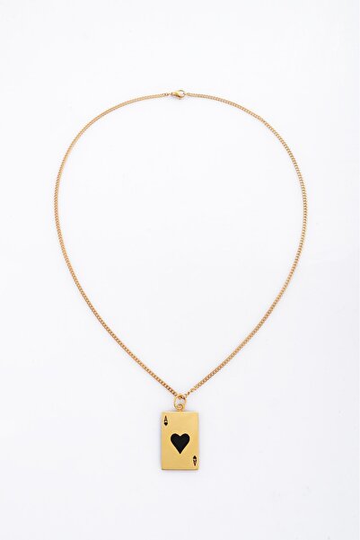 UKHWD SUPPLY 316L Çelik Gold Poker Kolye
