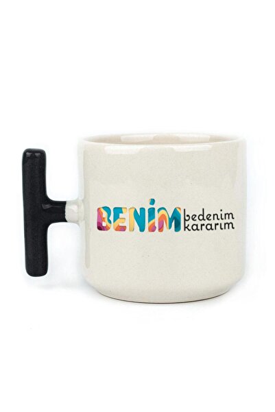 Kırtasiye Ofisi كوب نسائي مطبوع عليه مقاس بلدي، مقاس بلدي، مقبض أسود