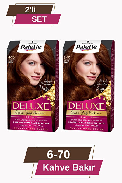 Palette Deluxe 6-70 Kahve Bakır X 2 Adet Saç Boyası