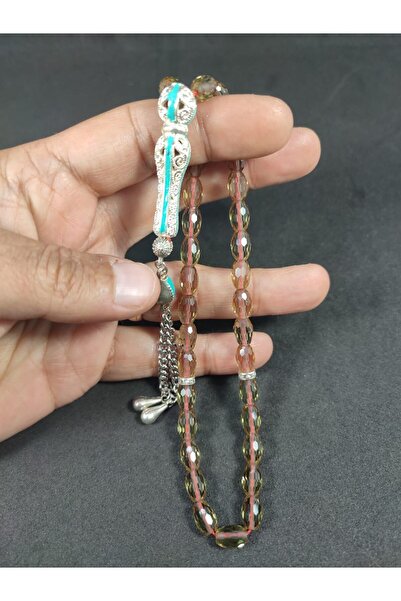 İskeçe Exclusive Telkari Püskül Kombinli Işığa Göre Renk Değiştirebilen Zultanit Taşı Tesbih Sertifikalı 6926