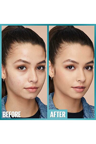 Maybelline New York كريم أساس فيت مي مات آند بورليس من مايبيلين نيويورك، يدوم حتى 16 ساعة، للتحكم في الزيوت، مع عامل حماية من الشمس 22 - 128