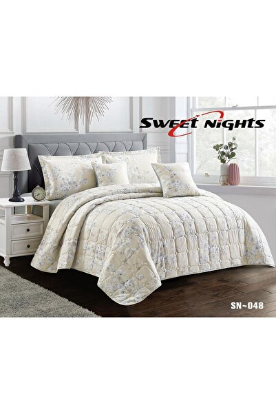 Gerenic مفرش صيفي مشجر حشوة مضغوط مايكروفايبر - نفرين ٦ قطع