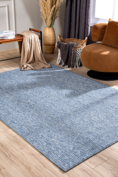 Koza Halı Loft Mavi Tozumaz Salon Koridor Balkon Teras Bahçe Oturma Odası Halısı A0806a