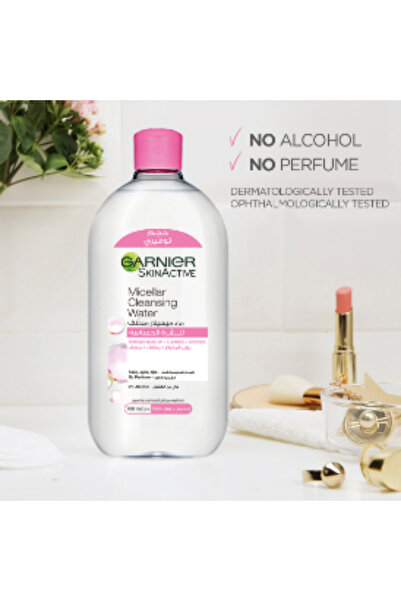 Garnier ماء ميسيلار، 700 مل - يزيل المكياج، ينظف، يهدئ، لا يحتاج إلى شطف، فعال للبشرة