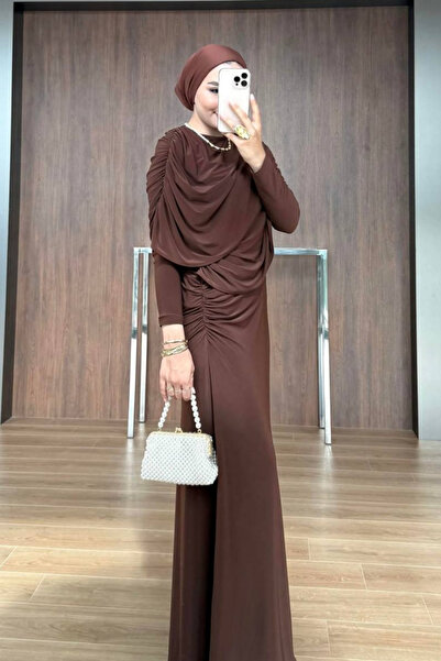 Love Fab Βραδινό φόρεμα με καμπαρντίνα με γιακά ψαριού