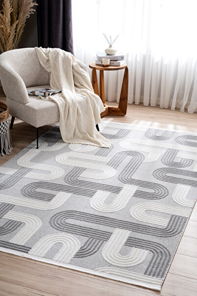 Koza Halı Koza Hayad Monaco Gri Halı  Salon Oturma Odası Yatak Odası Koridor ...