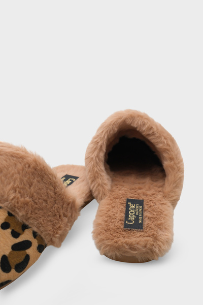 Capone Outfitters Elyse Kadın Kapalı Gondol Tüylü Terlik