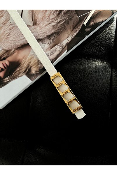 Fiori Curea de bază pentru pantaloni pentru femei, centură pentru jachetă, centură pentru rochie, centură pentru cămașă cu cataramă cu lanț subțire