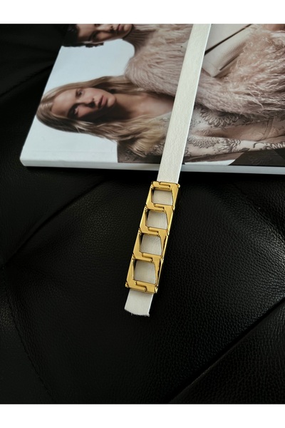 Fiori Curea de bază pentru pantaloni pentru femei, centură pentru jachetă, centură pentru rochie, centură pentru cămașă cu cataramă cu lanț subțire