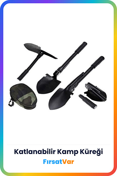 Collapsible Shovel Anchor Saw Compass Camper Scout Hunter Shovel Multifunctional