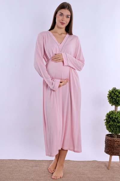 ByLohusa Effortt Pembe Hamile Lohusa Gecelik