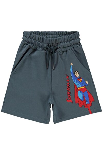 Superman Süperman Erkek Çocuk Kapri 2-5 Yaş Antrasit