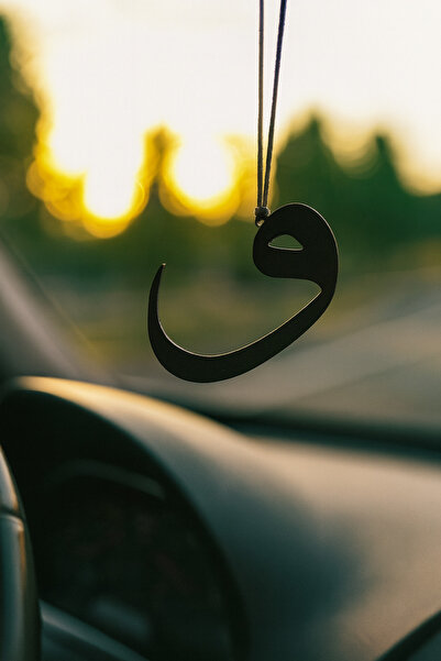 VENON زخرفة معدنية على شكل مرآة الرؤية الخلفية للسيارة، إكسسوار سيارة معدني معلق