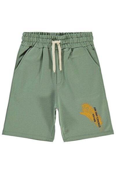 Civil Boys Serbest Fırça Baskılı 6-9 Yaş Kapri - Haki8-9 Yaş