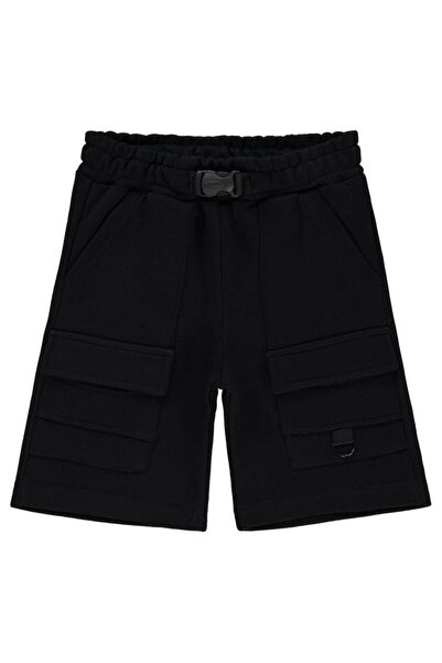 Civil Boys Cargo Pocket Pieces 10-13 Years Old Capri - Black13-14 Years Old