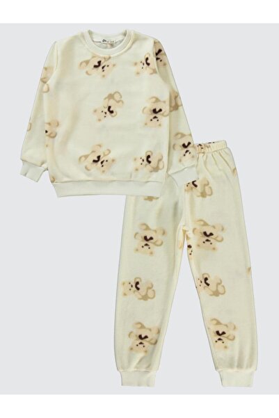 Civil Girls 10-13 Years Old Girl's Pajama Set - Chalk