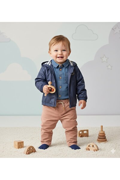 Cassiope Baby Raincoat Coat Shirt Triple Set