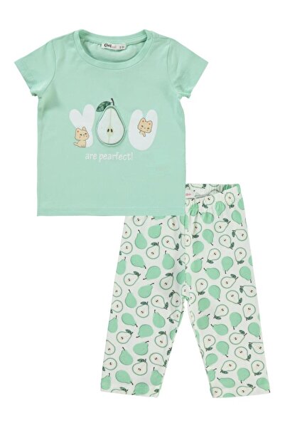 Civil Girls Set pentru fete 2-5 ani Bio Mint