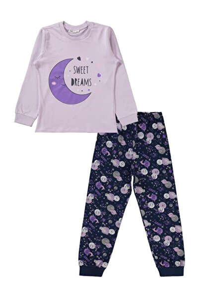 Civil Girls Gentle Lavender Pajamas Set for 6-9 Years Old Girls