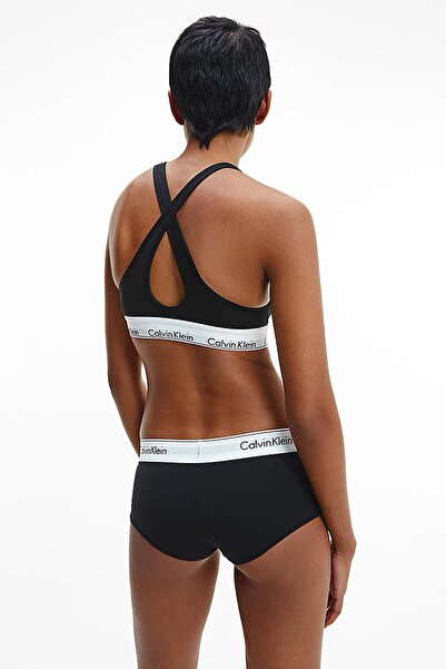 Calvin Klein Kadın Marka Logolu Elastik Bantlı Günlük Kullanıma Uygun SİYAH Spor Sütyeni 000QF1654E0