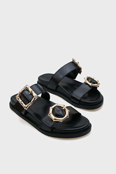 Capone Outfitters Дамски удобни чехли Marti с двойна катарама