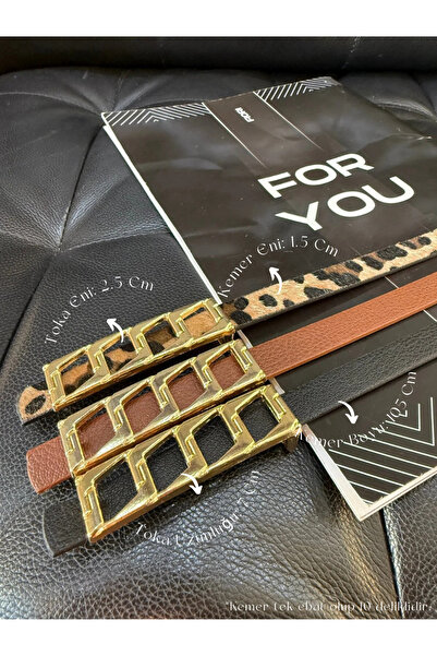 Fiori حزام بنطلون نسائي أساسي بإبزيم سلسلة رفيعة، حزام معطف، حزام فستان