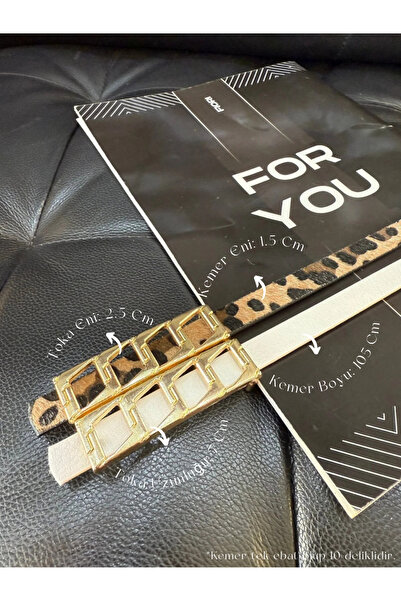 Fiori Ince Zincir Tokalı Basic Kadın Pantolon Kemeri, Ceket Kemeri, Elbise Ke...