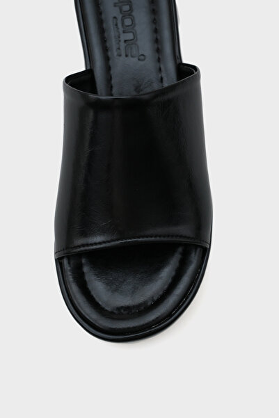 Capone Outfitters Γυναικείες παντόφλες Marry Platform Straw Suede