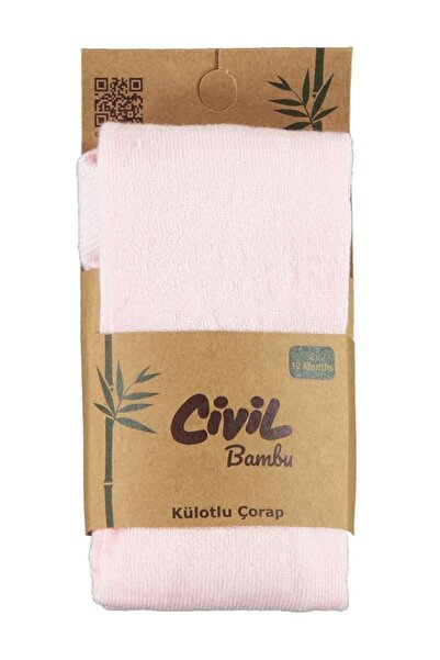 Civil Baby Kız Bebek Bambu Külotlu Çorap 1-12 Ay - Pembe 6-9 Ay