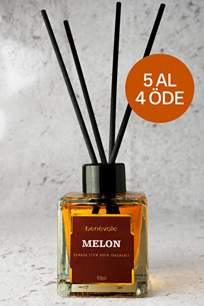 Benevole Melon Bambu Çubuklu Oda Kokusu 100 ml | Ferahlatıcı ve Egzotik Etki