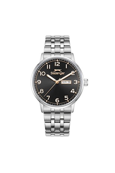 Slazenger Sl.09.2560.2.03 Steel Cord Steel Case 10 Atm Water Resistant Metall...