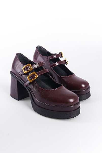 Capone Outfitters Dámské boty Mary Jane – vysoká podešev a přezka