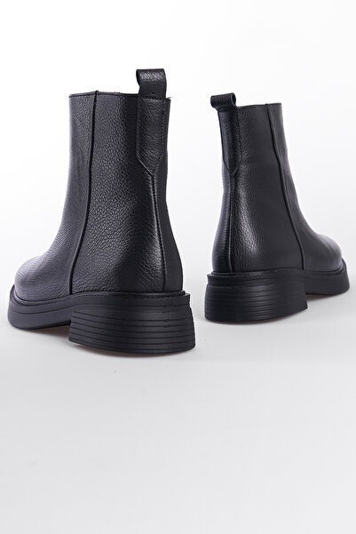 Capone Outfitters Kožené dámské kozačky s bočním zipem