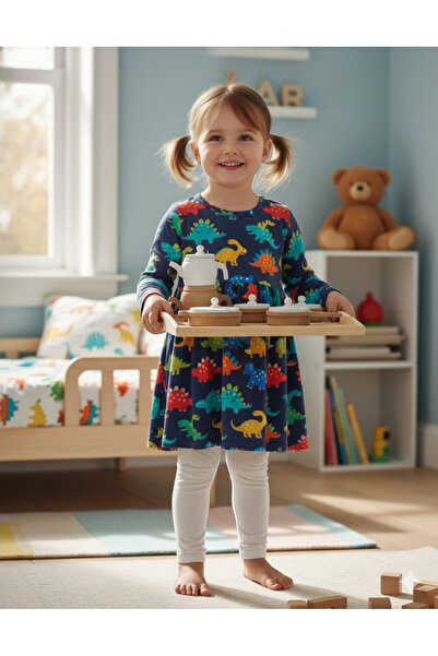 Özka Hobi Ahşap مجموعة أواني الطهي والمقالي المطلية باللون الأبيض من Özka Hobby