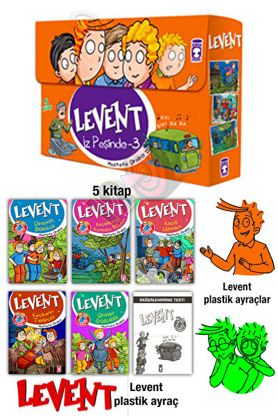 Timaş Çocuk Levent İz Peşinde Hikaye Seti 3 (5 Kitap - 8 yaş ve üzeri)