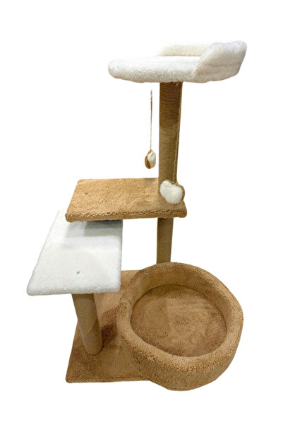 Komano Pontika Cat Scratching and Resting Tree | Multi-Storey Cat Playground | 103cm | Luxury Design Cat Bed