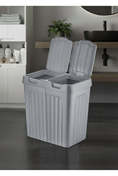 FİORA ÇİFT BÖLMELİ KİRLİ ÇAMAŞIR SEPETİ