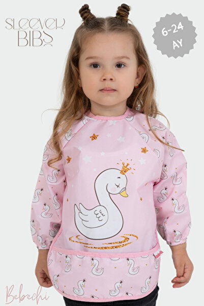 Bebechi Kuğu Desen | Uzun Kollu Giyilebilir | Sıvı Geçirmez Aktivite ve Mama ...
