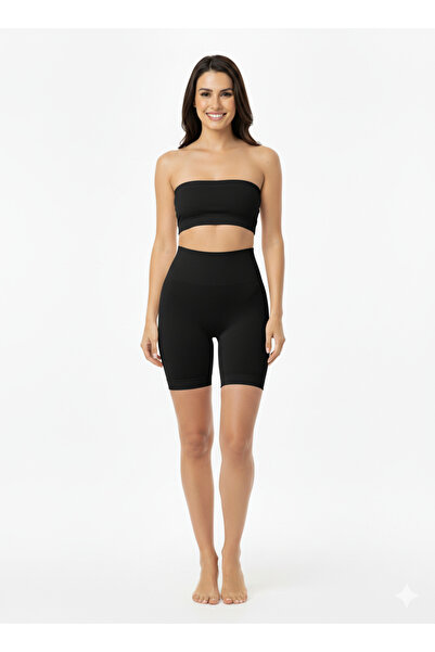 HS İÇ GİYİM Over-The-Knee High Waist Long Corset – Silicone, Non-Slip, and Shaping Body Effect