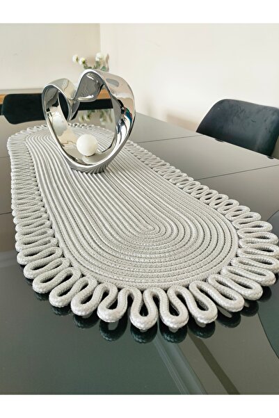 ADES HOME DESİGN Джут, бігун, американська сервіровка, підставка, скатертина, скатертина для журнального столика, трикотажний бігун, розкішна презентація