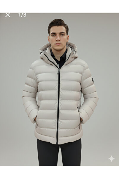 güncüoğlu GÜNCÜOĞLU Jachetă de iarnă pentru bărbați, cu glugă, din fibră de p...